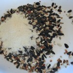 Dry Ingredients for Coconut Oil Suet Block