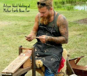 Wood Worker at the Mother Earth News Fair
