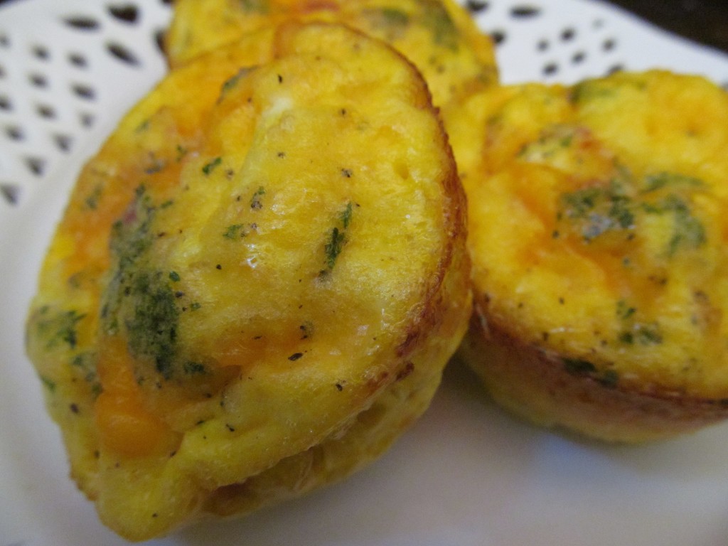 parsley add beauty to the egg muffins