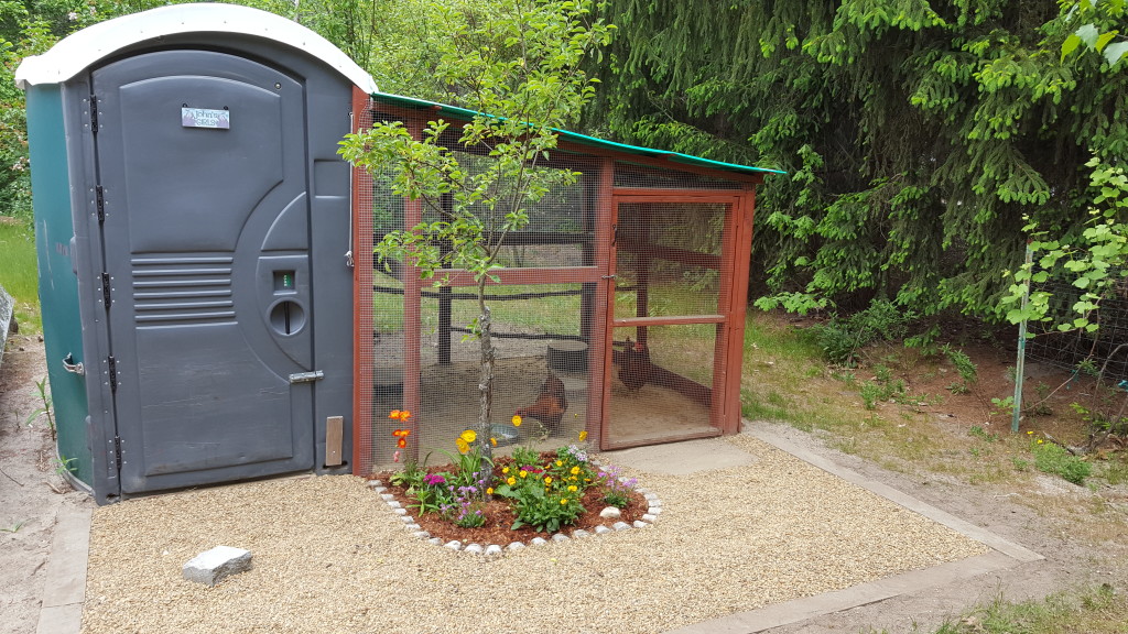 Community Chickens Porta Potty Coop