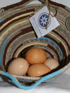Handmade Egg Basket at 1840 Farm