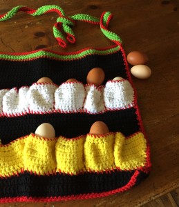 crocheted egg apron CC-chilson