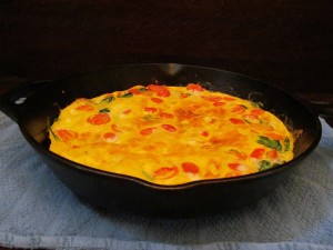 colorful fritata